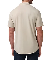 TravisMathew Comfortknit Beach Club Short Sleeve Woven Shirt