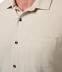 TravisMathew Comfortknit Beach Club Short Sleeve Woven Shirt