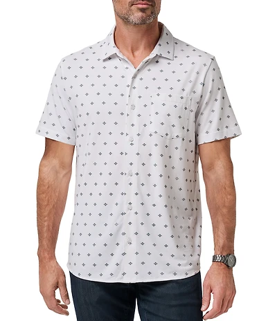 TravisMathew Comfortknit Swing Short Sleeve Woven Shirt
