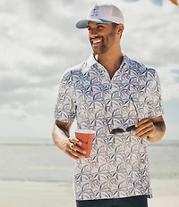 TravisMathew Featherweight Americana Parade Day Short Sleeve Polo Shirt