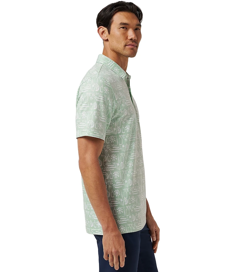 TravisMathew Featherweight Cabana Short Sleeve Polo Shirt