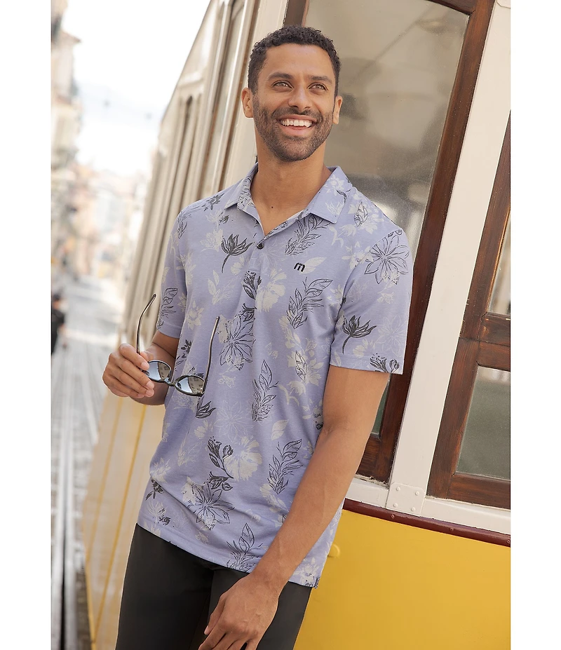 TravisMathew Featherweight Cruise Performance Stretch Short Sleeve Polo Shirt