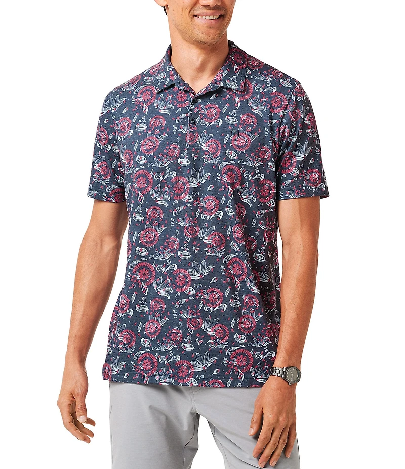 TravisMathew Featherweight Flourish Short Sleeve Polo Shirt
