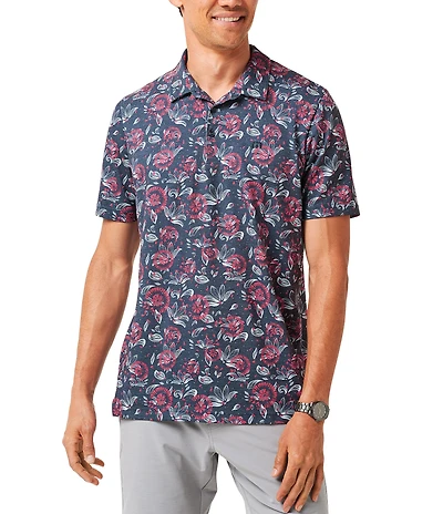 TravisMathew Featherweight Flourish Short Sleeve Polo Shirt