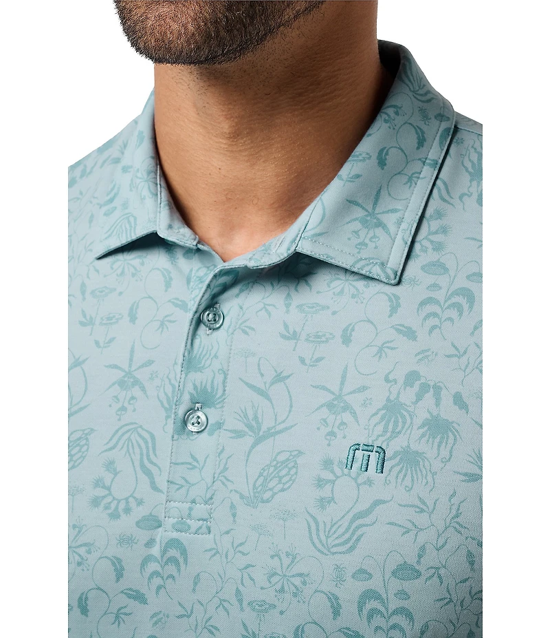 TravisMathew Featherweight Paradise Short Sleeve Polo Shirt