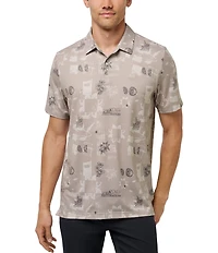 TravisMathew Featherweight Spritz Short Sleeve Polo Shirt