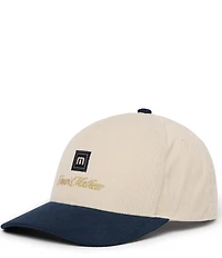 TravisMathew Hidden Royalty Two-Tone Corduroy Snapback Hat