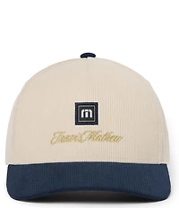 TravisMathew Hidden Royalty Two-Tone Corduroy Snapback Hat