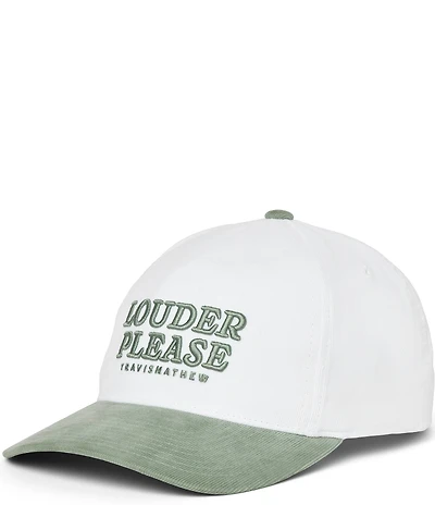TravisMathew Louder Please Corduroy Two-Tone Snap Back Hat