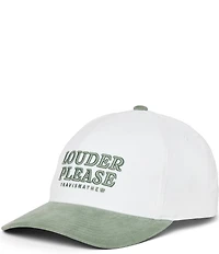 TravisMathew Louder Please Corduroy Two-Tone Snap Back Hat