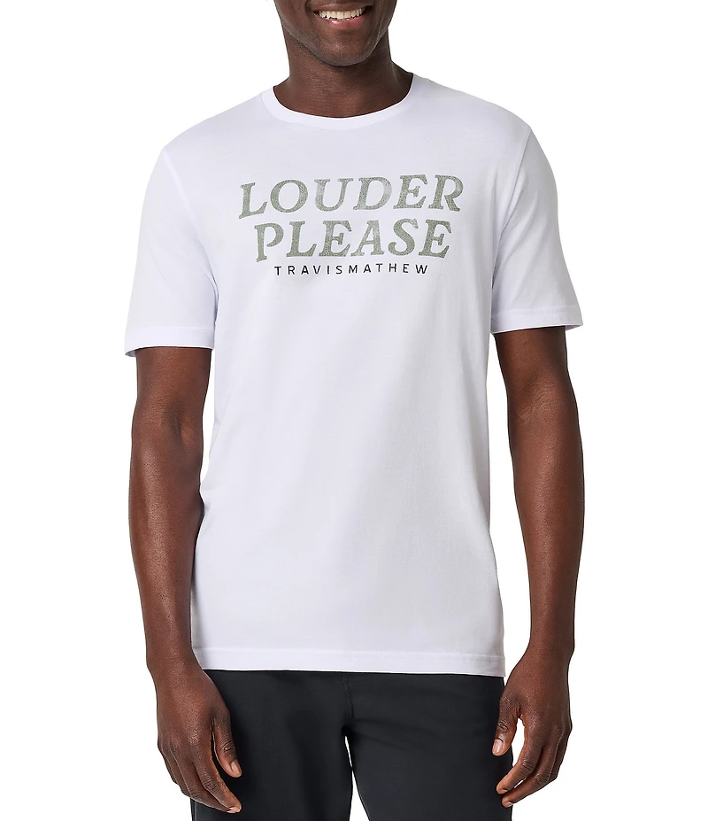 TravisMathew Louder Please Graphic Short Sleeve T-Shirt