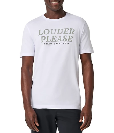 TravisMathew Louder Please Graphic Short Sleeve T-Shirt