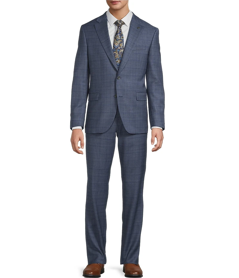 TravisMathew Modern Fit Flat Front Check 2-Piece Suit