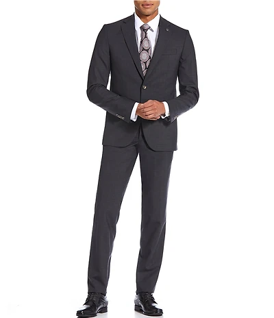 TravisMathew Modern Fit Flat Front Plaid 2-Piece Suit