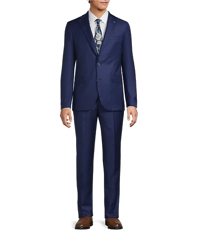 TravisMathew Modern Fit Flat Front Plaid 2-Piece Suit