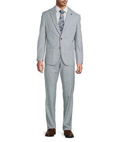TravisMathew Modern Fit Flat Front Plaid 2-Piece Suit