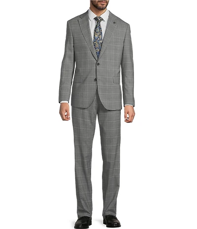 TravisMathew Modern Fit Plaid Flat Front 2-Piece Suit
