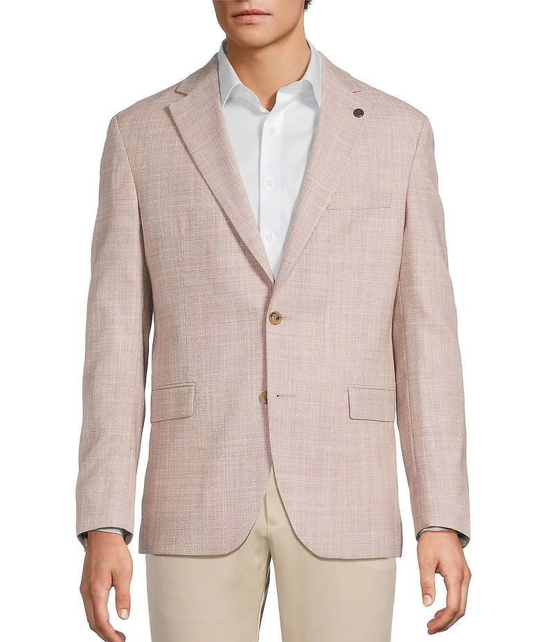 TravisMathew Modern Fit Textured Solid Sport Coat