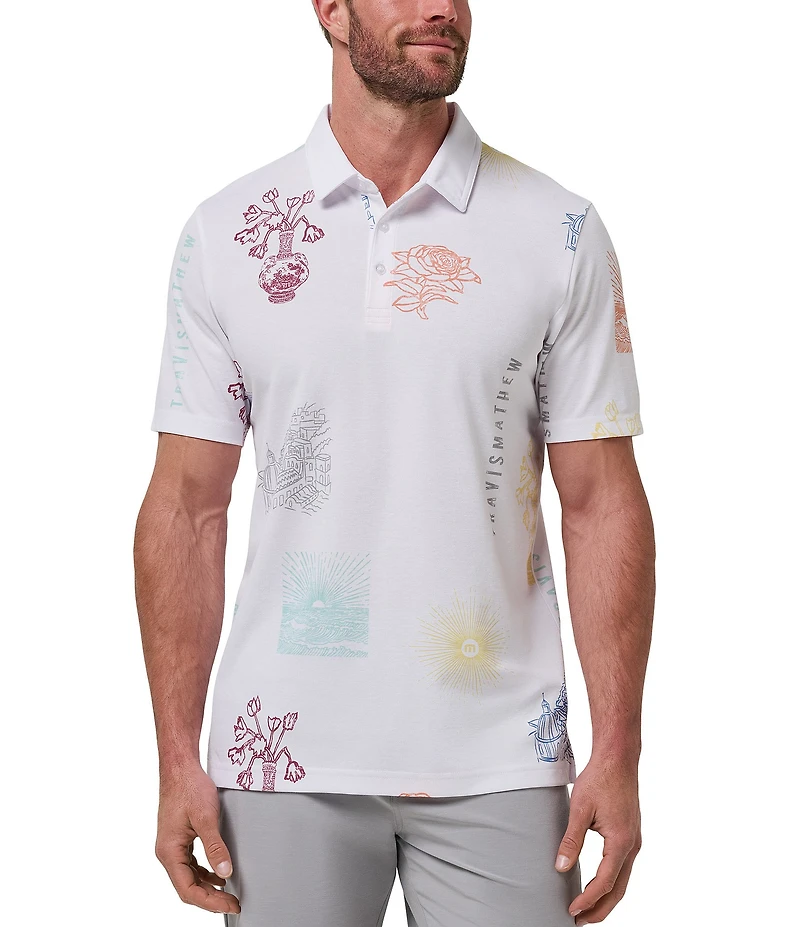 TravisMathew Passport Polo Short Sleeve Polo Shirt