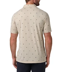 Travismathew Performance Jersey Course Geo Short Sleeve Polo Shirt