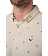 Travismathew Performance Jersey Course Geo Short Sleeve Polo Shirt