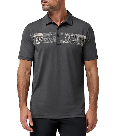 TravisMathew Performance Jersey Marina Short Sleeve Polo Shirt
