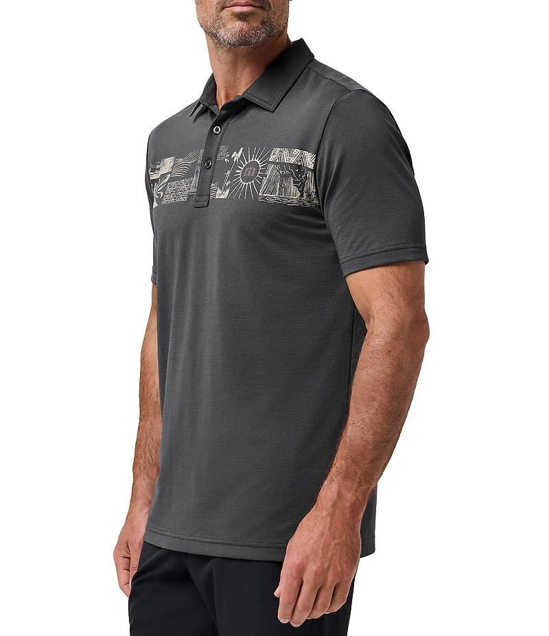 TravisMathew Performance Jersey Marina Short Sleeve Polo Shirt