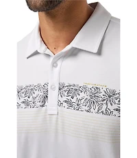 TravisMathew Performance Jersey Outlook Short Sleeve Polo Shirt