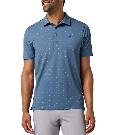 TravisMathew Performance Jersey Resort Short Sleeve Polo Shirt