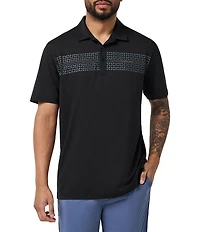 TravisMathew Performance Jersey Seas Short Sleeve Polo Shirt