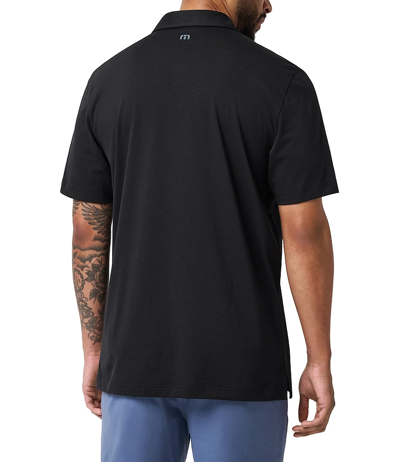 TravisMathew Performance Jersey Seas Short Sleeve Polo Shirt