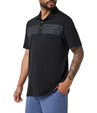 TravisMathew Performance Jersey Seas Short Sleeve Polo Shirt