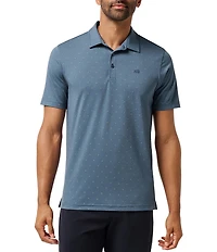 TravisMathew Performance Jersey Wave Short Sleeve Polo Shirt