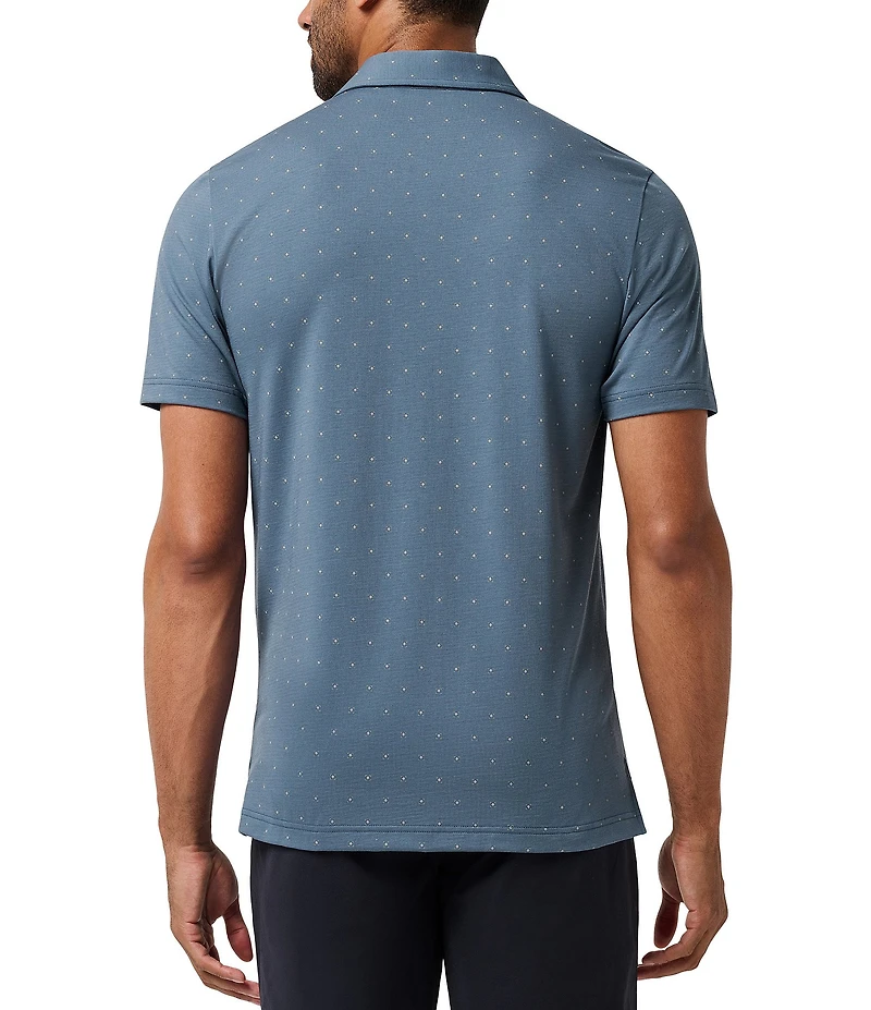 TravisMathew Performance Jersey Wave Short Sleeve Polo Shirt