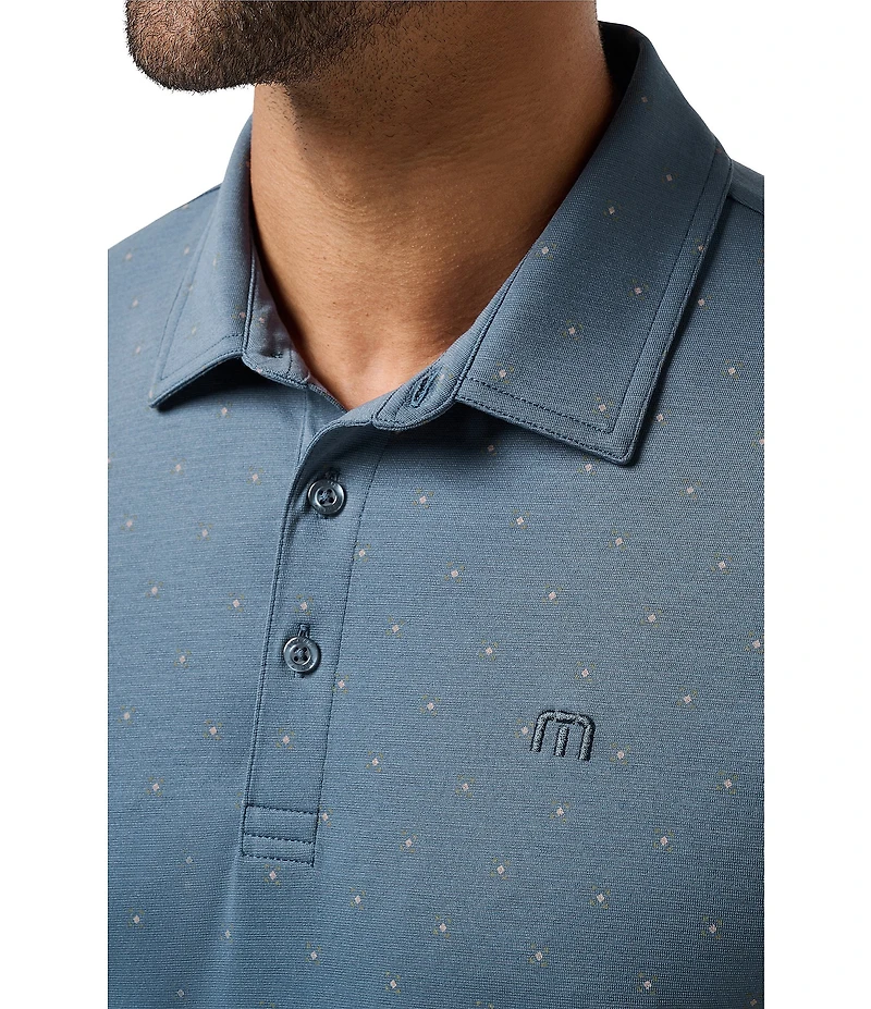 TravisMathew Performance Jersey Wave Short Sleeve Polo Shirt