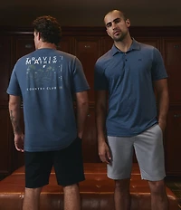 TravisMathew Performance Jersey Wave Short Sleeve Polo Shirt