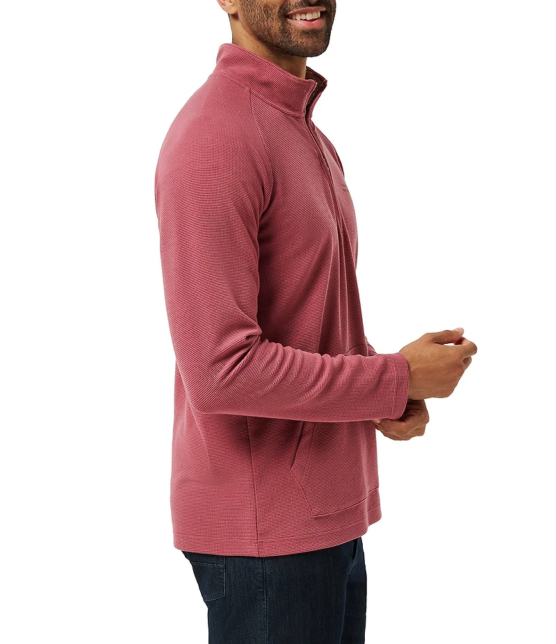TravisMathew Performance Waffle Quarter-Zip Pullover
