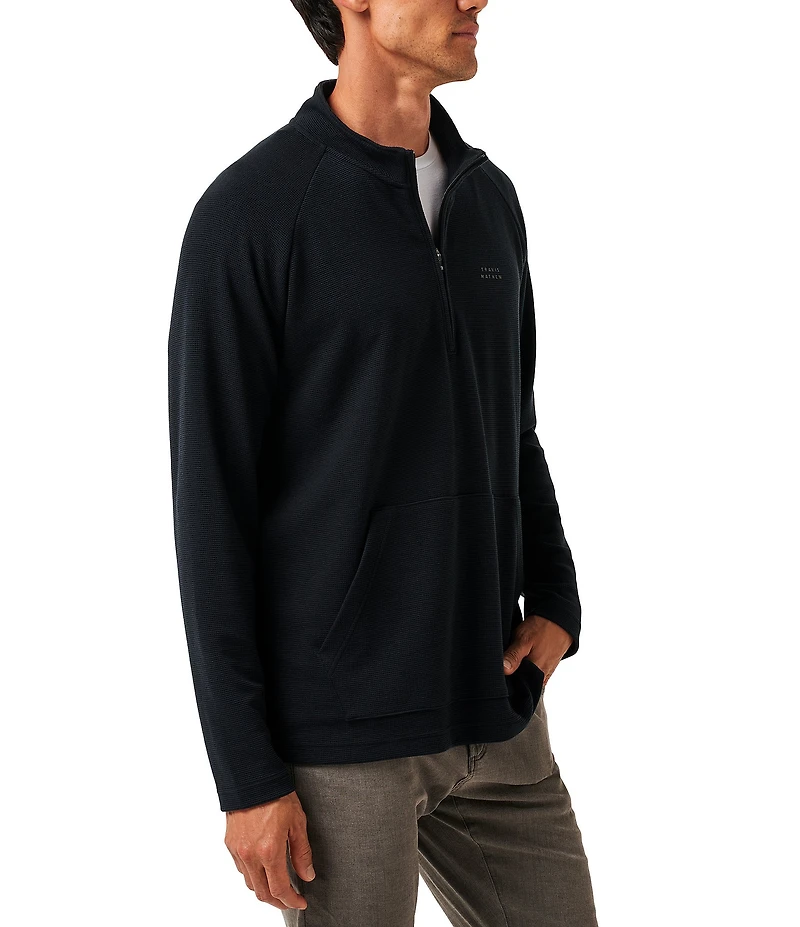 TravisMathew Performance Waffle Quarter-Zip Pullover