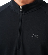 TravisMathew Performance Waffle Quarter-Zip Pullover