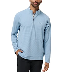 TravisMathew Performance Waffle Quarter-Zip Pullover