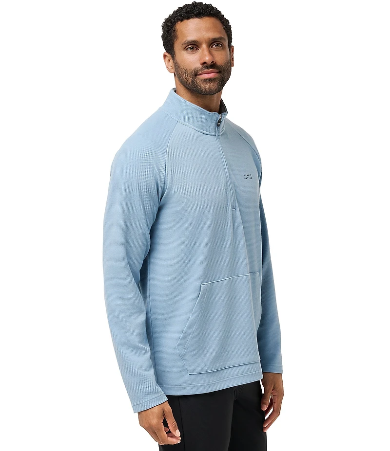TravisMathew Performance Waffle Quarter-Zip Pullover