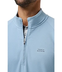 TravisMathew Performance Waffle Quarter-Zip Pullover
