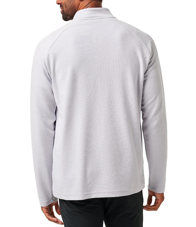 TravisMathew Performance Waffle Quarter-Zip Pullover