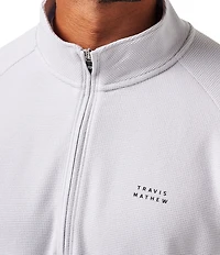 TravisMathew Performance Waffle Quarter-Zip Pullover