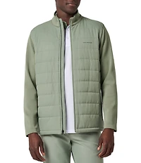 TravisMathew Point Of Sail 2.0 Stretch Quilted Mock Neck Jacket