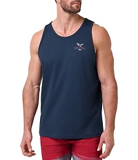 TravisMathew Red White Americana BBQ Tank