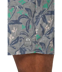 TravisMathew Relationship Floral Print 8.5#double; Inseam Boardshorts