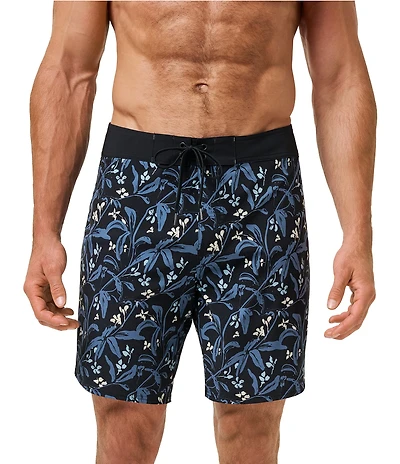 TravisMathew Relationship Floral Print 8.5#double; Inseam Boardshorts