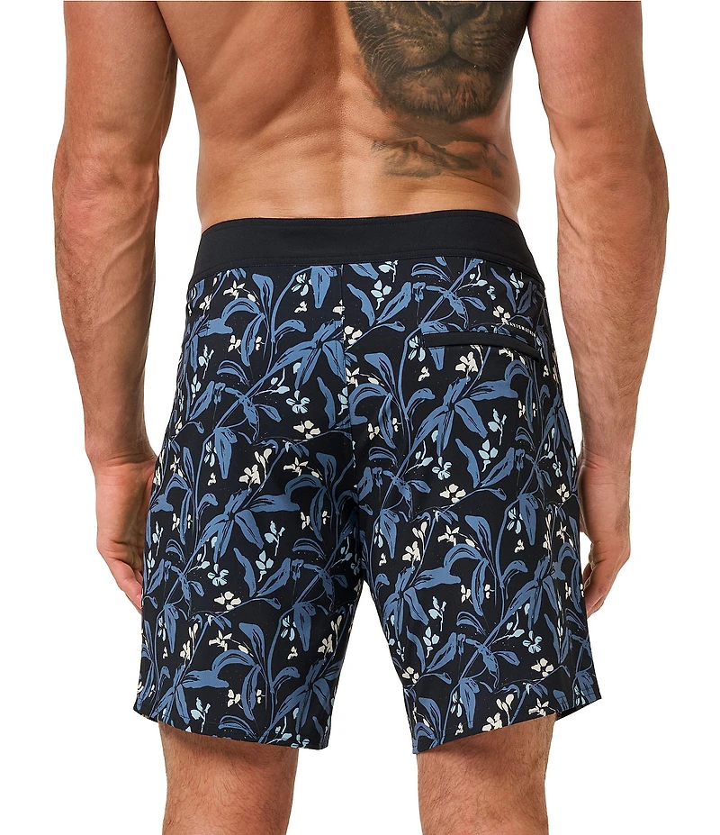 TravisMathew Relationship Floral Print 8.5#double; Inseam Boardshorts