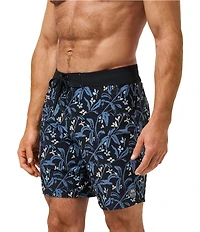 TravisMathew Relationship Floral Print 8.5#double; Inseam Boardshorts